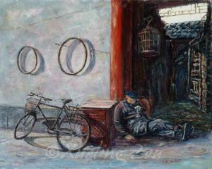 Old Man and His Bicycle 